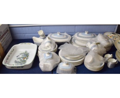 Quantity of Royal Doulton dinner and tea wares, all decorated in the counterpoint design circa 1960s, comprising tureens and 