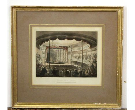 After Pugin and Rowlandson, engraved by J Bluck, two hand coloured engravings published by R Ackermann, 1808/1809, 2 titles, 