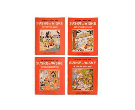 Willy Vandersteen, Suske en Wiske, three first and one second edition, 1951-1953First editions: 'De tuftuf-club', 'Het bevror