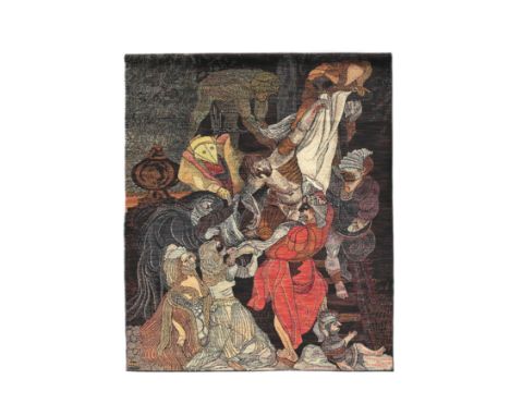 Vic Gentils (1919-1997): The descent from the cross after Peter Paul Rubens, wall tapestry, ed. 11/50, (1977)188,5 x 146,5 cm