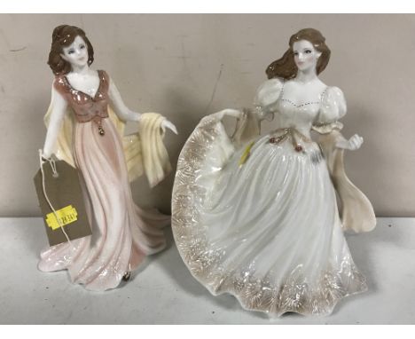 Two Royal Worcester figures - Graduation Night and Viennese Waltz 
