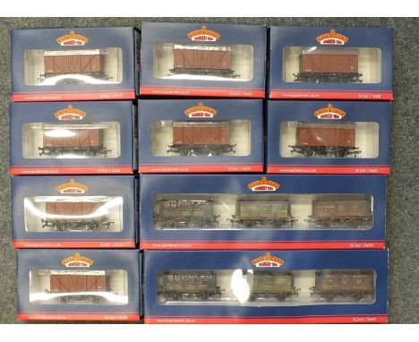 Bachmann OO gauge, boxed wagons, comprising two 37-095 sets of three Northern private owner wagons (weathered) and eight 30-1