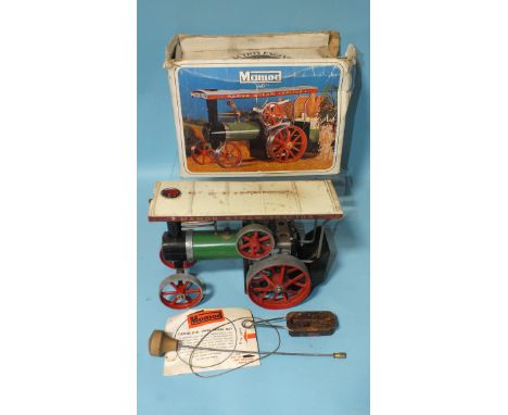 A Mamod TE1a Steam Tractor, boxed, (showing wear).