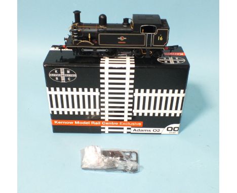 A Kernow Model Railway Exclusive OO Gauge Adams O2 BR 0-4-4 No. 16 tank engine, (boxed).