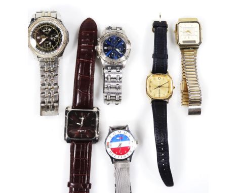 Various gentleman's wristwatches, to include a Colleiten quartz 80534, with 4.5cm dial, fixed bezel, others by Timex, Avia, T