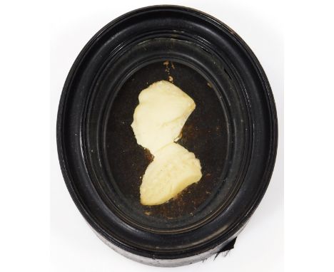 Early 19thC School. Anne Ambler, wax portrait, side profile, glazed and framed, 16cm x 13cm. and another. (2)Anne Ambler was 