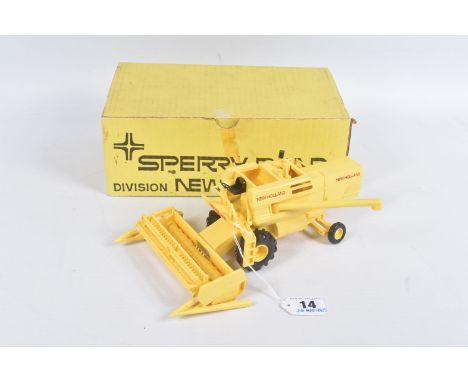 A BOXED SPERRY RAND PROMOTIONAL PLASTIC NEW HOLLAND COMBINE HARVESTER MODEL, approx. 1/43 scale, made by Bourbon of France, a