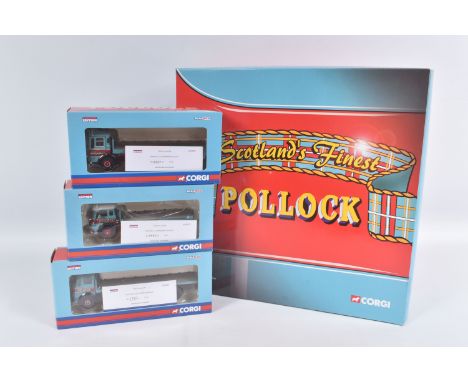 A COLLECTION OF LIMITED EDITION CORGI 1:50 SCALE DIECAST TRANSPORT VEHICLES, to include a Leyland Octopus Platform Lorry, cer