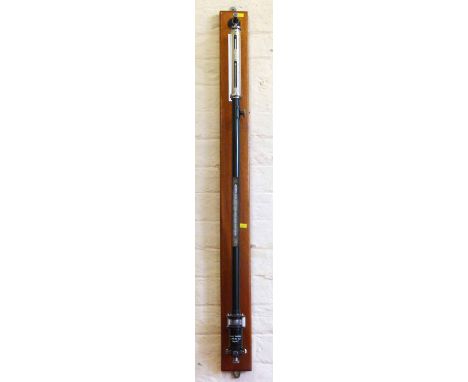 Mid 20th century marine stick barometer. Condition report: see terms and conditions.