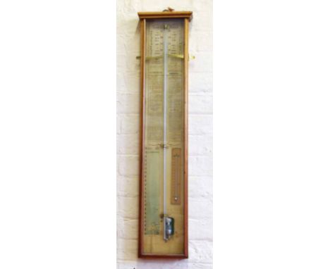 Admiral Fitzroy mercury barometer. Condition report: see terms and conditions.