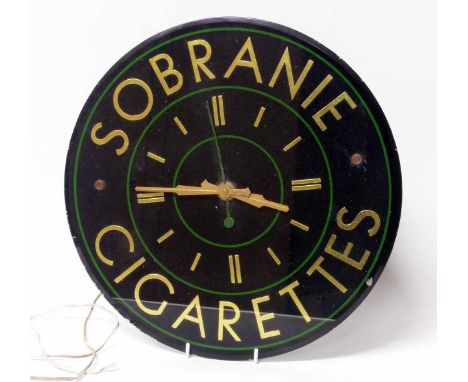 Sobranie cigarettes electric clock. Condition report: see terms and conditions.