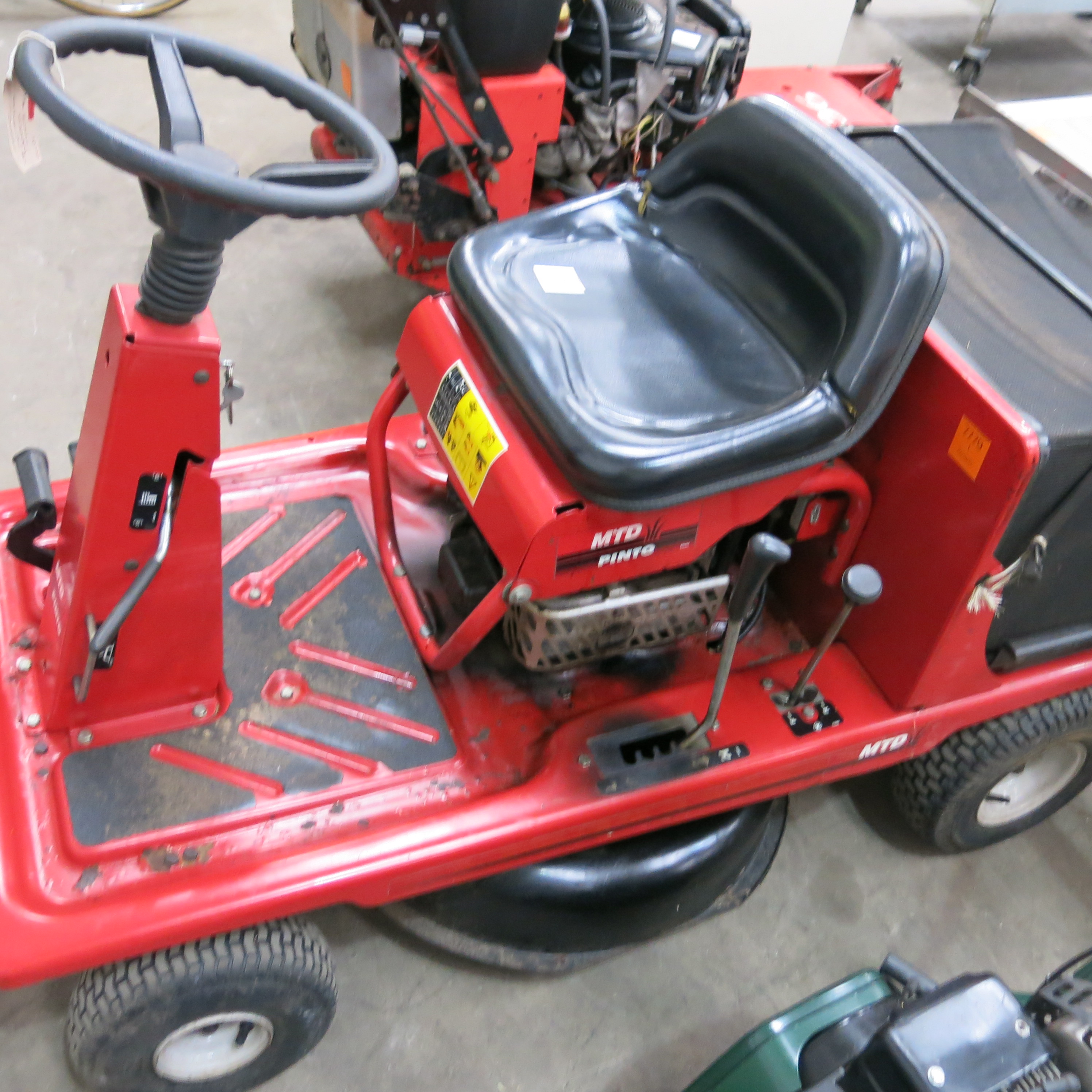 An MTD Pinto Ride On Mower