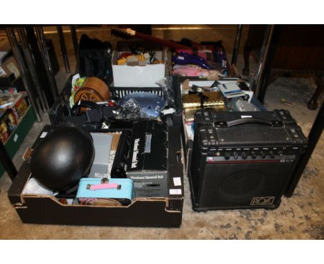 THREE TRAYS OF SUNDRIES TO INC A 'ROSS' AMPLIFIER