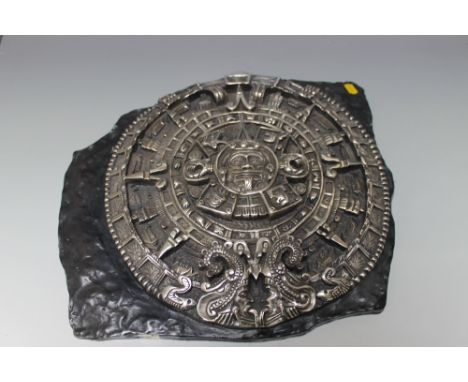 A D'ARGENTIA INTERNATIONAL S.A. MAYAN CALENDAR WALL PLAQUE
