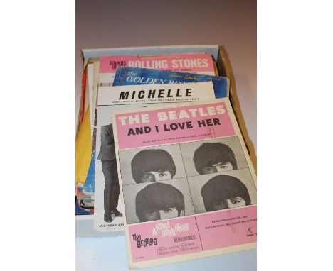 A COLLECTION OF SHEET MUSIC TO INCLUDE THE ROLLING STONES
