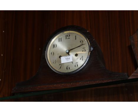 A NAPOLEON HAT MANTLE CLOCK