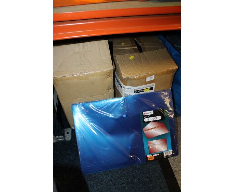 TWO BOXES OF PRESS BUTTON PERSPEX A3 REXEL CARRY FOLDERS