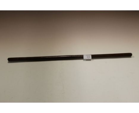A FIELD OFFICER'S LEATHER COVERED SWAGGER STICK