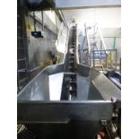 s/s screw conveyor w/ sides cells c/w Weigh-Tronix mod. WI-110 weigh indicator 18L c/w hopper and