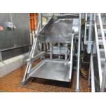 s/s bin dumper 57 in. x 48 in. c/w hydraulic power pack