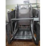 s/s bin dumper 60 in. x 46 in. c/w hydraulic power pack  Cozzin mod. CVU 30MA-MII ser. no .08-010