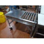 24 in. x 24 in. s/s roller conveyor