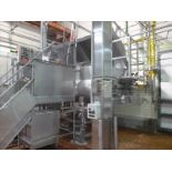 RMF hydraulic s/s dual shaft vacuum ribbon blender tubular ribbons mod. 288000 ser. no. 20267 8000