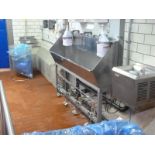 hand wash sink s/s 4-station foot operated