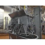 s/s dual shaft ribbon blender electric drive appox. 5 ft. W x 102 in. L x 40 in. D
