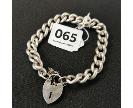 HEAVY SILVER GATE BRACELET