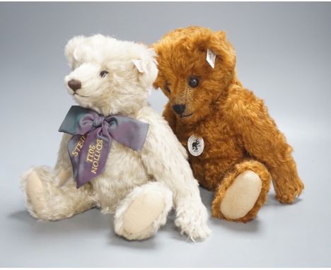 Steiff Club Annual Edition 2011, box and certificate, 30cm, and Steiff Limited Edition 1906 white label, box and certificate,