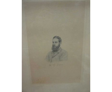 W G Grace portrait etching