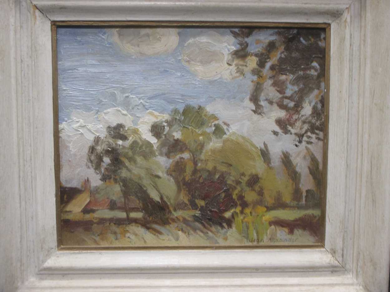 Jean Dryden Alexander (British 19111994) A Blustery Day signed 'Jean