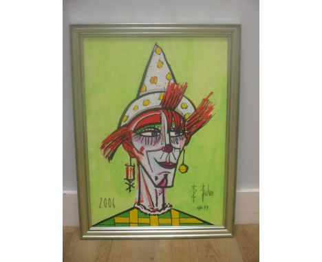 Five modern copy paintings by Selwyn and/or Elizabeth Baker, of works originally by Alexei Jawlensky, Bernard Buffet, Max Pec