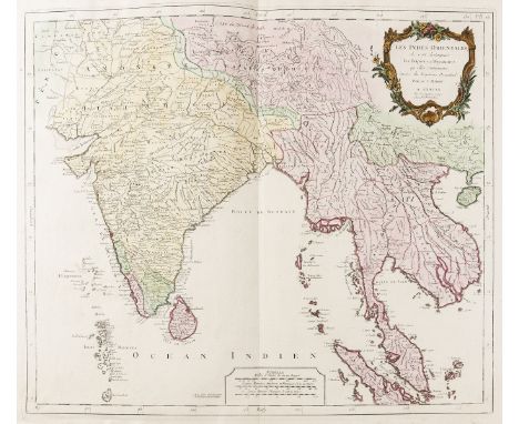 East Indies.- Santini (Paolo) Les Indes Orientales..., map showing India, Thailand, Cambodia, Vietnam, Malaysia, the island o