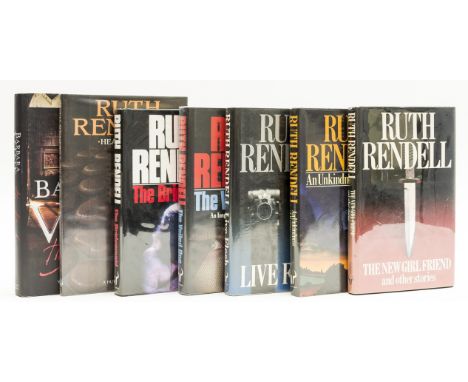 NO RESERVE Rendell (Ruth) The New Girl Friend and other stories, 1985; An Unkindness of Ravens, 1985; Live Flesh, 1986; The V