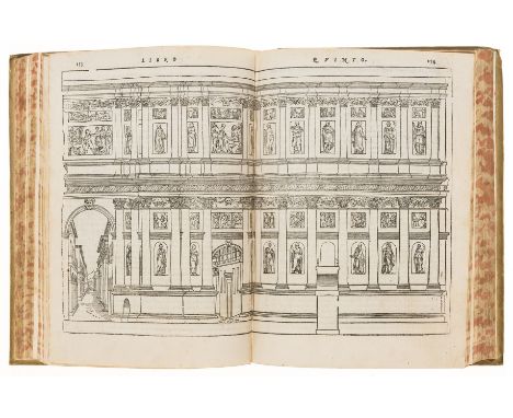 Architecture.- Vitruvius Pollio (Marcus) I Dieci Libri dell'Architettura, woodcut architectural title, initials and numerous 