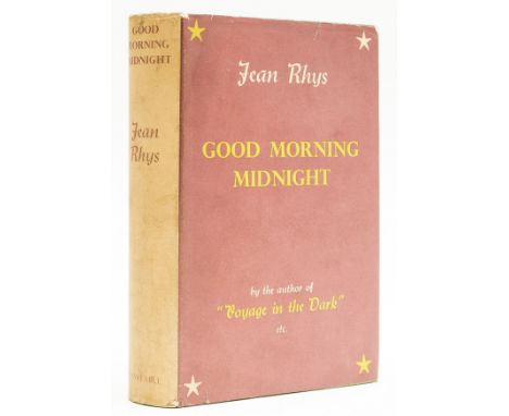 Rhys (Jean) Good Morning Midnight, first edition, second issue without endpaper, original cloth, fine, dust-jacket, price-cli