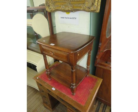 A small Ercol medium elm one drawer side tableADDITIONAL INFORMATION/CONDITIONhas minor surface scratches, measurements are: 