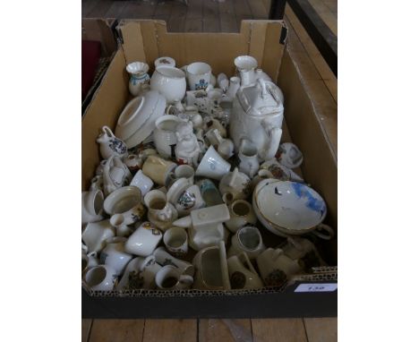 A collection of Goss and other crested china wares, in many and varying designs 