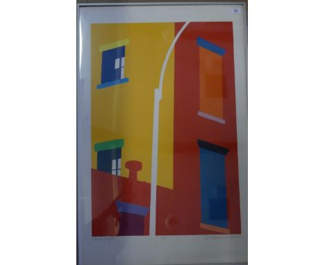 Ann Marie Le Quesne (American, b.1946) coloured print 'Street Light', signed in pencil, framed and glazedADDITIONAL INFORMATI