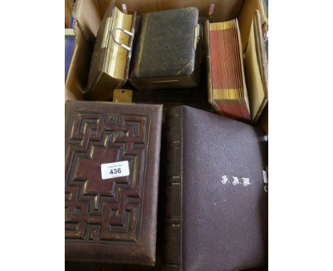A collection of seven various late 19th/early 20th Century albums, containing principally portrait photographs 