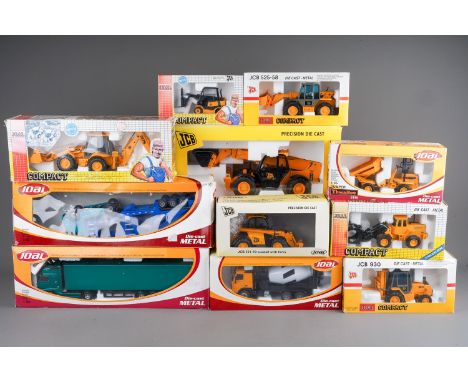 Joal Eleven boxed construction vehicles, various scales  