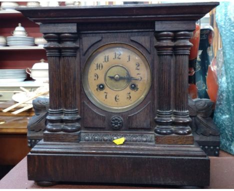 A Victorian mantel Clock, circa 1880. Provenance 80 Rose Street Wokingham. 
