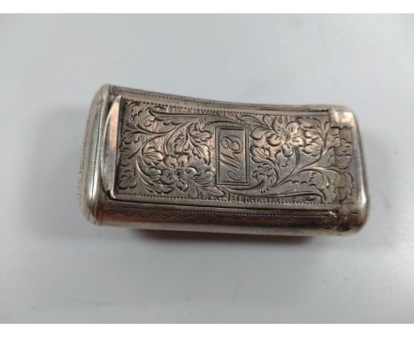 A George III silver snuff box AF 