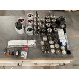 Quantity of CNC tooling including: Collet chucks, tapping drill bits, router bits, Wirutex spindle