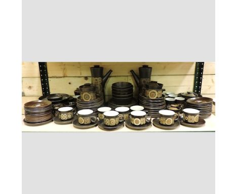 A 1960's Denby Arabesque dinner, tea and coffee service