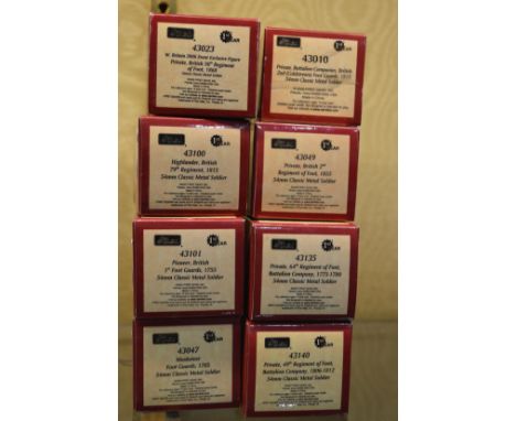 Eight Britains model soldiers, boxed unopened.
