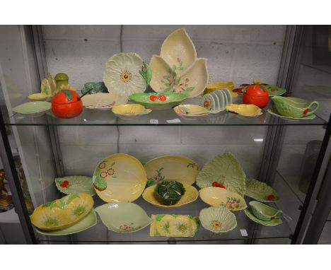 A good large collection of Carltonware, leaf dishes and similar china.