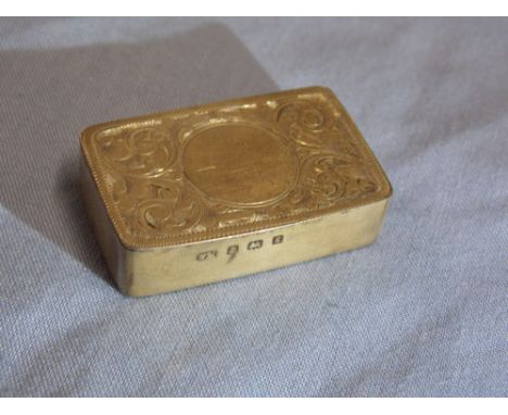 BIRMINGHAM SILVER SNUFF BOX